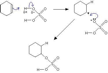 The Reaction Between Symmetrical Alkenes and Sulfuric acid | ChemKey