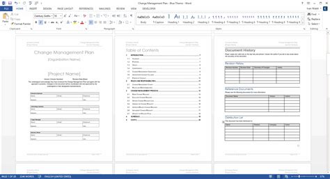 Change Management Plan – Download MS Word & Excel templates