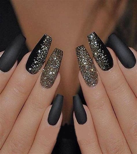 Pin by Kayla Smiley on nails | Gold glitter nails, Sparkle nail designs ...