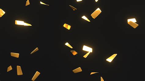 🎊 Gold Confetti - Royalty-Free GIF - Video Overlay - Free PNG - Free ...