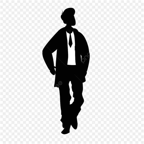 Male Model Silhouette Png