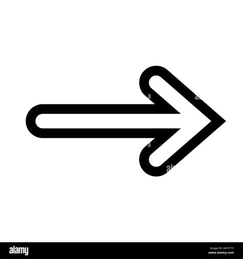 Right Arrow vector icon. Black Arrow symbol Stock Vector Image & Art ...