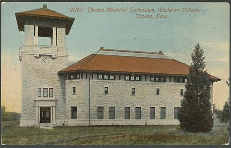 Thomas memorial gymnasium at Washburn College in Topeka, Kansas ...