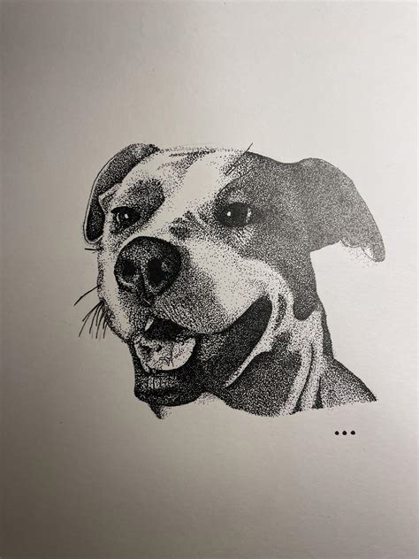 Pet stippling art : r/stippling