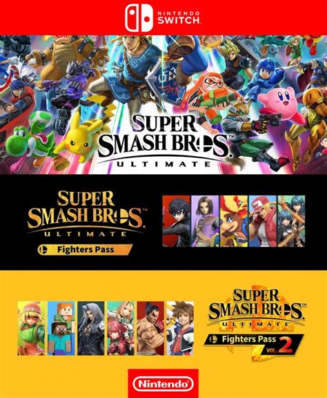 Super Smash Bros Ultimate mas DLC Fighters Pass mas DLC Fighters Pass 2 ...