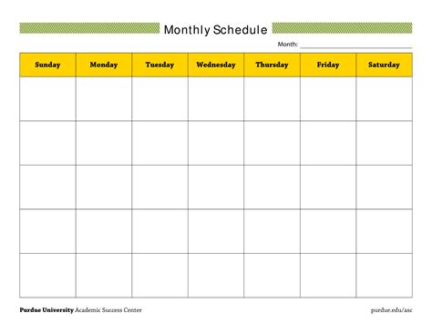 Monthly Schedule Template Excel Free Download Web Dev Drive Also Has ...