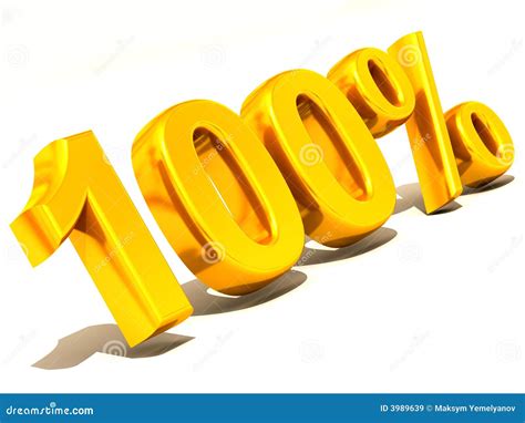 100 Percent. 3d Royalty Free Stock Images - Image: 3989639