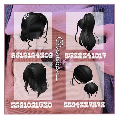 Roblox Bloxburg Black Hair Codes / Aesthetic Hair Id Codes For Bloxburg ...