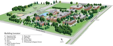 Martin Luther College campus map from 2012. | Luther college, Campus ...