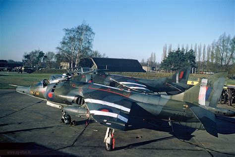 Harrier GR3 XZ131 at Gutersloh in 1977. Photo: Spotters Group Gutersloh ...