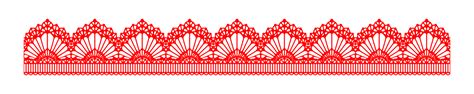 Red Lace Design Decorative Trim and Embellishment Clipart PNG | PNG All