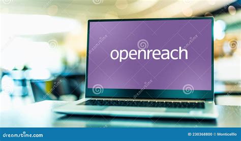 Laptop Computer Displaying Logo of Openreach Editorial Image - Image of ...