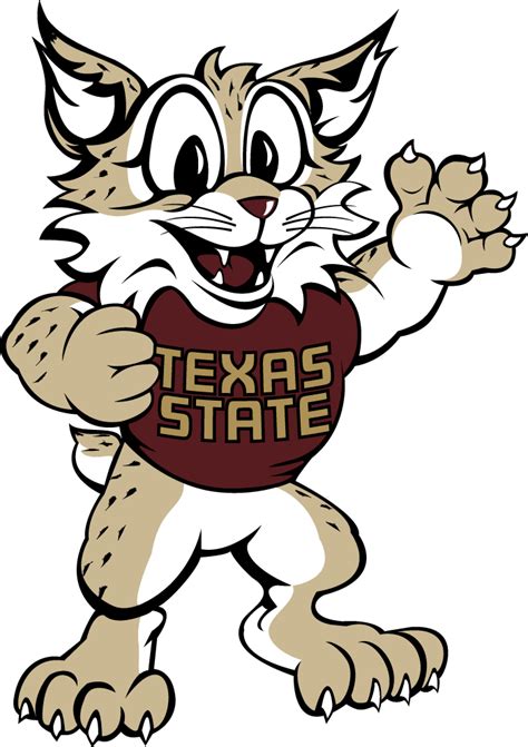 Texas State Bobcats Mascot Logo - NCAA Division I (s-t) (NCAA s-t ...