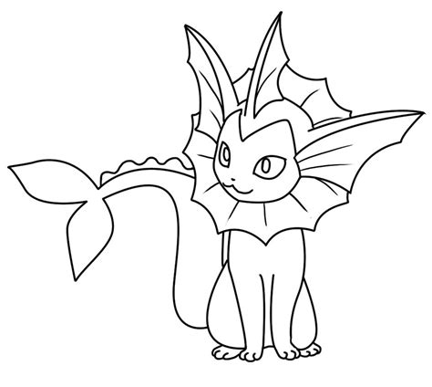 The best free Vaporeon coloring page images. Download from 156 free ...