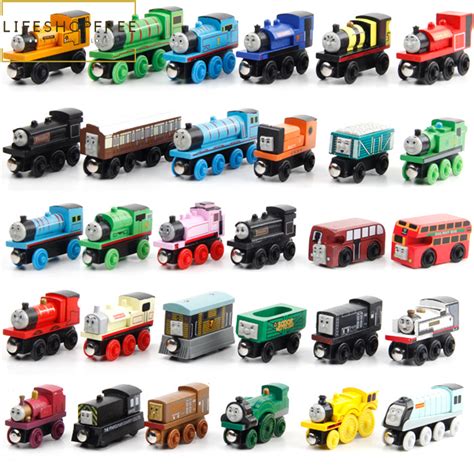 10pcs/lot Thomas and Friends Anime Wooden Railway Trains/Thomas Trains ...