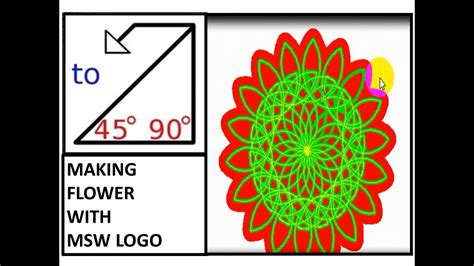 MSW logo tutorial/MSW LOGO Flower commands/Repeat command/Logo commands ...