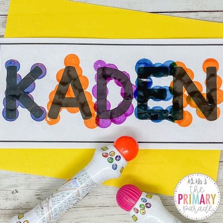 Preschool Name Crafts and Name Activities - The Primary Parade