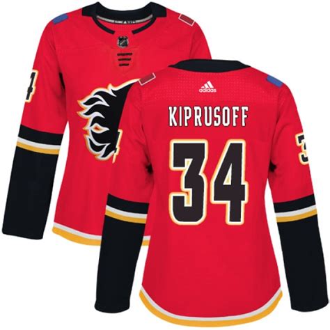 Women's Miikka Kiprusoff Calgary Flames Adidas Home Jersey - Authentic ...