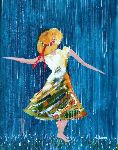 dancing in the rain Student Art, Art Students, Rain Painting, Rain Art ...