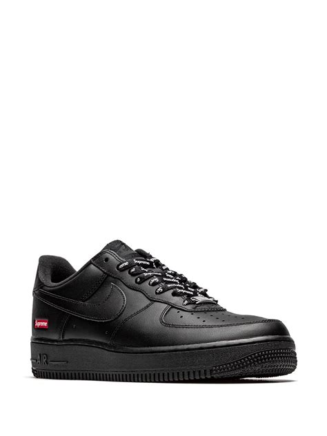 Nike x Supreme Air Force 1 Low "Mini Box Logo Black" Sneakers | Black ...