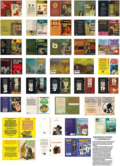 Printable Paperback Covers | Mini books, Printable books, Miniature books