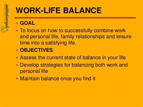 Work life balance