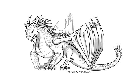 Baby IceWing Base by Peregrinecella on DeviantArt | Wings of fire ...