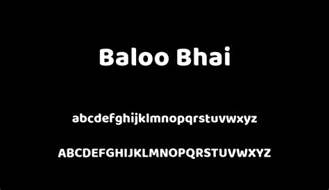 Baloo font - Font Tr