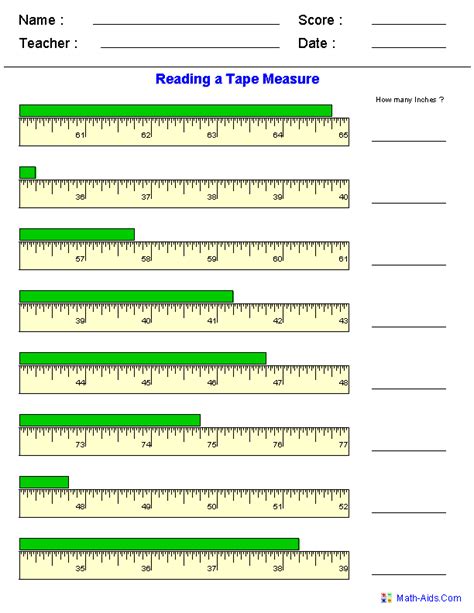 How To Read A Ruler Printable