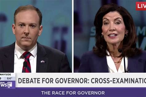 Full Video: New York Governor Debate Between Kathy Hochul and Lee ...