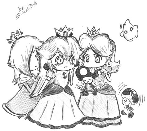 Peach, Daisy and rosalina by sweet-pie8 on DeviantArt