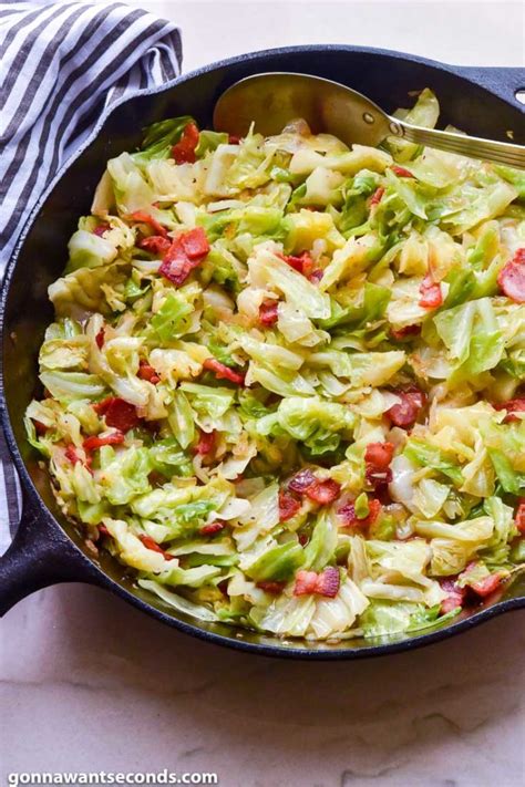 Fried Cabbage And Bacon - Gonna Want Seconds