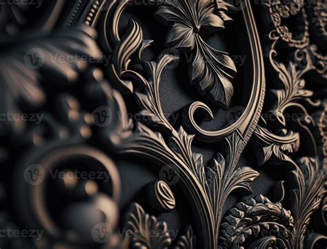 Royal vintage Victorian Gothic background Rococo venzel and whorl ...