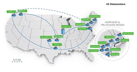 Data Center Locations Map