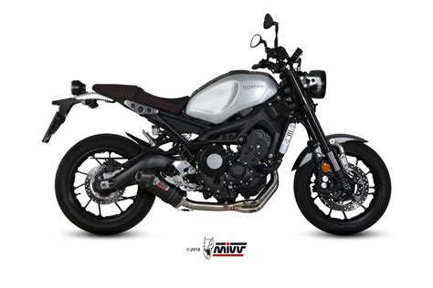 YAMAHA XSR 900 Exhaust Mivv Oval Carbon with Carbon cap Y.054.L3C - Mivv