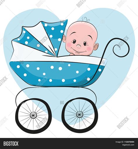 Cute Cartoon Baby Boy Vector & Photo (Free Trial) | Bigstock