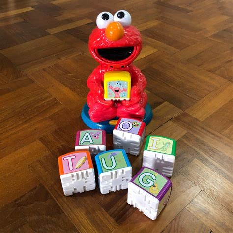 Hasbro Elmo Alphabet Blocks, Hobbies & Toys, Toys & Games on Carousell