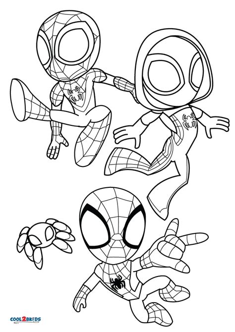 Free Printable Spidey and His Amazing Friends Coloring Pages For Kids