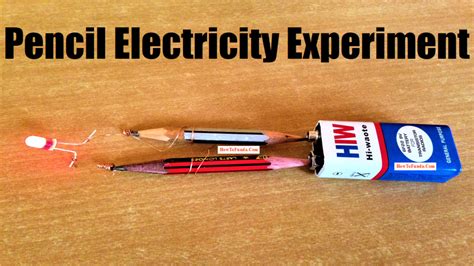 Pencil electricity experiment (working model) for school science ...