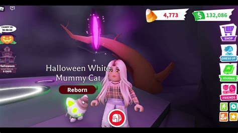 Neon Halloween White Mummy Cat Adopt Me Roblox - YouTube