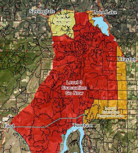 Ridge Creek Fire Evacuation Map - Printable Maps Online