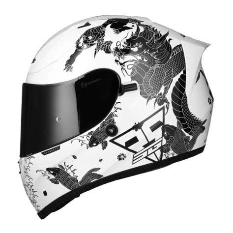 SGI Seca Katana White/Black Motorbike Helmets | Helmet South Africa