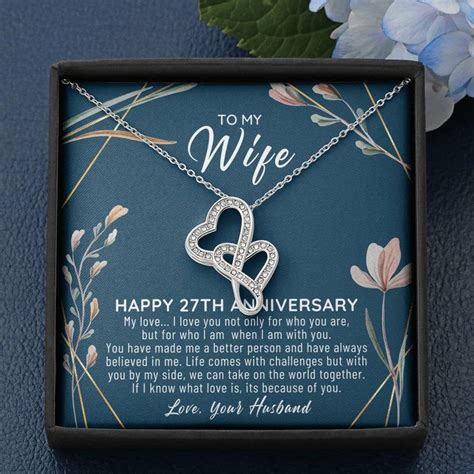 27th Wedding Anniversary Gift For Wife 27th Anniversary | Etsy