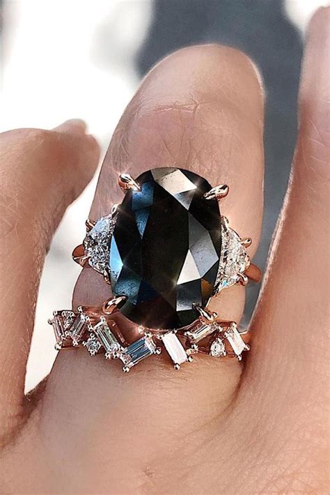 24 Unique Black Diamond Engagement Rings | Oh So Perfect Proposal