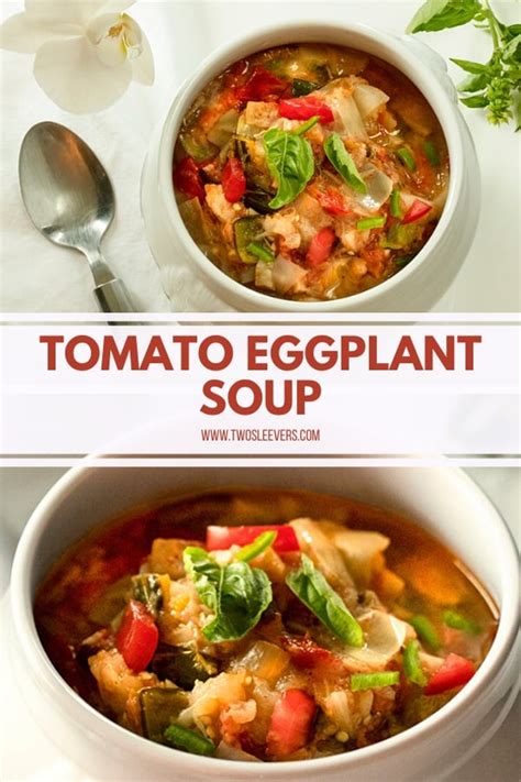 Tomato Eggplant Soup | Made Easily In Your Instant Pot! - TwoSleevers