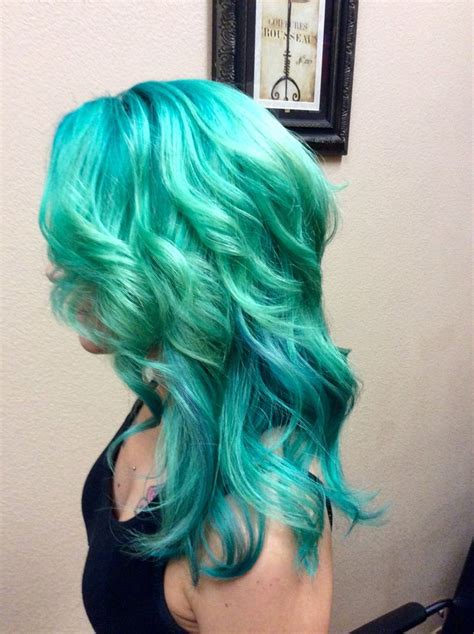 Teal Hair by colordreamshair | Hair, Long hair styles, Teal hair