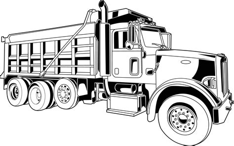 Dump Truck Construction Semi SVG Clipart Files for Cricut - Etsy