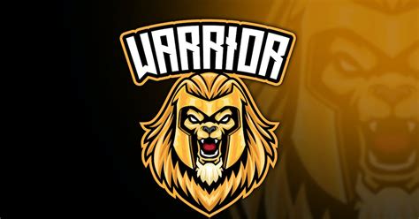 Lion Warrior Esport Logo von IanMikraz auf Envato Elements