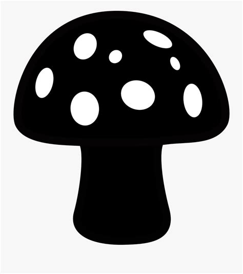 Black And White Fungus Clipart , Free Transparent Clipart - ClipartKey