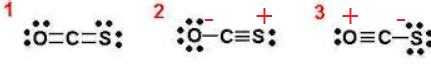 Give a Lewis structure for COS (C is the central atom). If resonance ...